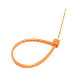 Collier de câblage  4,8 x 200 mm - Orange / 100pce