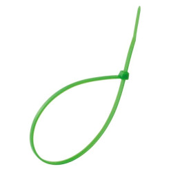 Collier de câblage  4,8 x 200 mm - Vert / 100pce