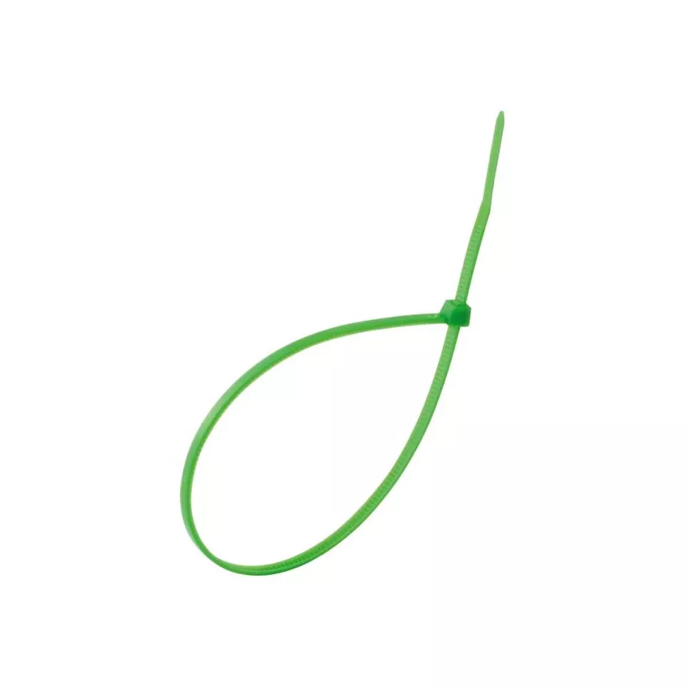 Cable Tie 4.8 x 200 mm - Green / 100 pcs