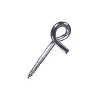 Open Screw-In Zinc-Plated Wood Eye Bolt 8.8 x 120 mm per piece