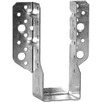 Reinforced external wing joist hanger width 76mm height 152mm thickness 1.5mm per piece