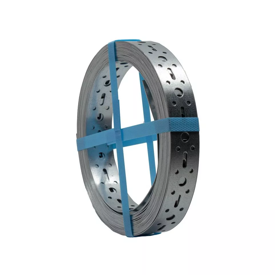 Zinc-Plated Perforated Mounting Strap...