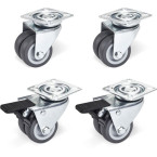 Double Rubber Casters 50mm...