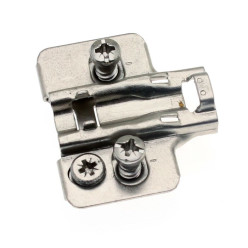 Scharnierplaat Slim 3D euroschroeven 5mm H 4mm / 100pce