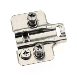 Scharnierplaat Slim 3D euroschroeven 5mm H 2mm / 100pce