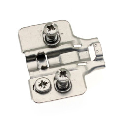 Scharnierplaat Slim 3D euroschroeven 5mm H 0mm / 100pce