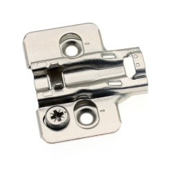 Slanke 3D opschroefbare scharnierplaat H 4mm / 100pce