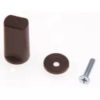 Opschroefbare conische sluiteraanslag 40mm bruin / pce