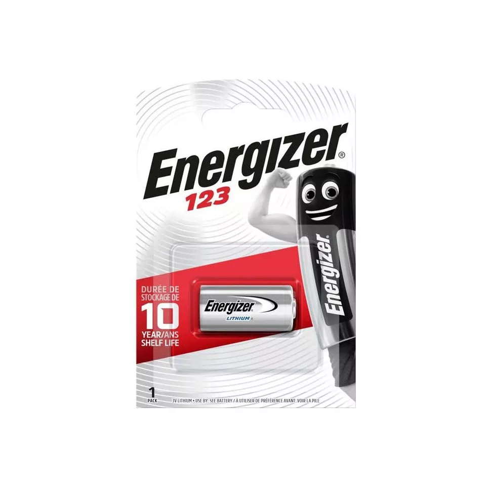 Pile ronde Energizer lithium 3V EL123...
