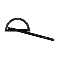 Rapporteur alu avec vis de blocage 200mm / pce