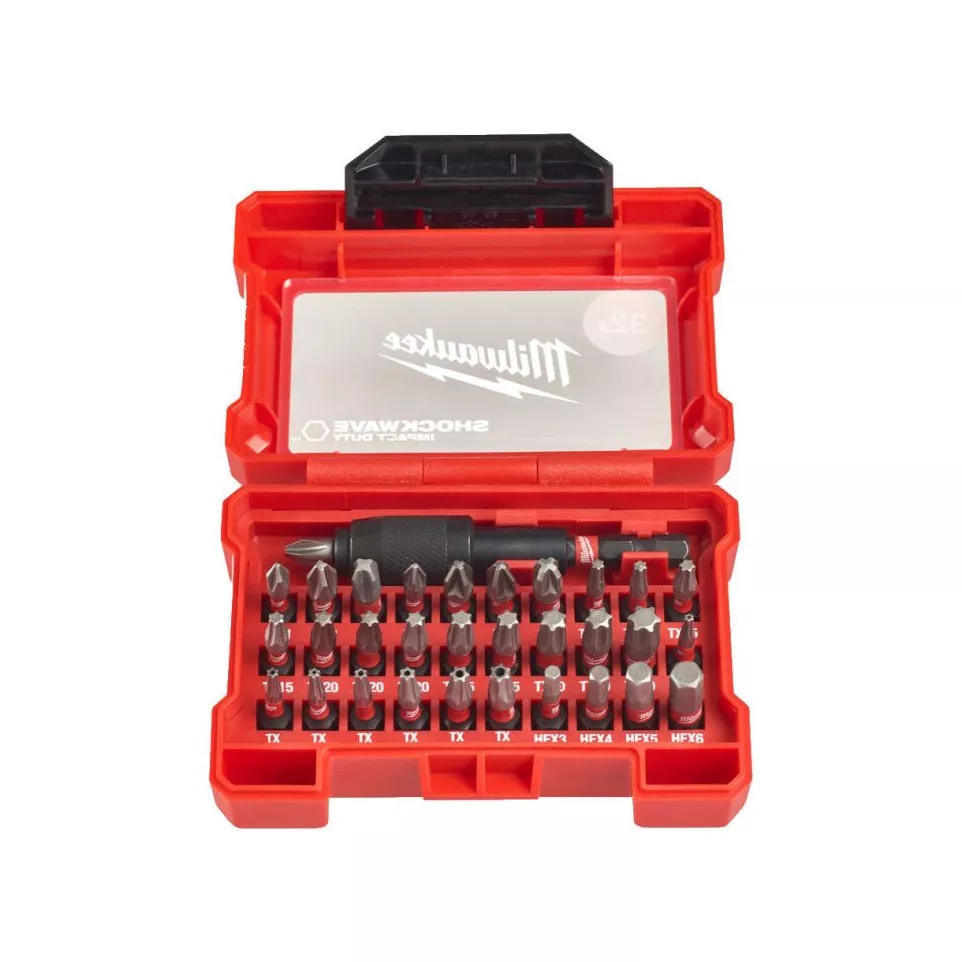 Set 32 bits +  bit houder Milwaukee...