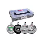 Set de disques pour meuleuse  Bosch Ø76mm en mini L-Boxx / pce