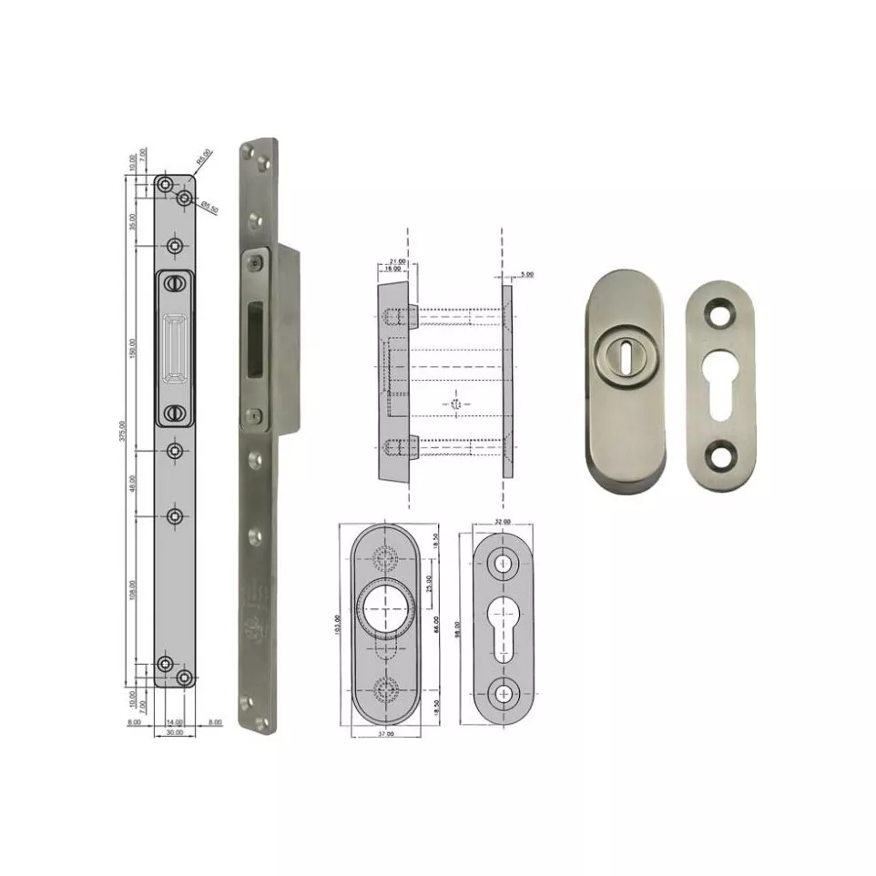 Adjustable Strike Plate for B&B Locks...