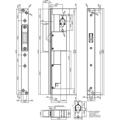 Elektrisch slot BB Locks A1 Basic 50 SA zonder slagplaat - ASP / pce