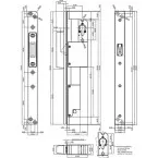 Elektrisch slot BB Locks A1 Basic 50 SA zonder slagplaat - ASP / pce