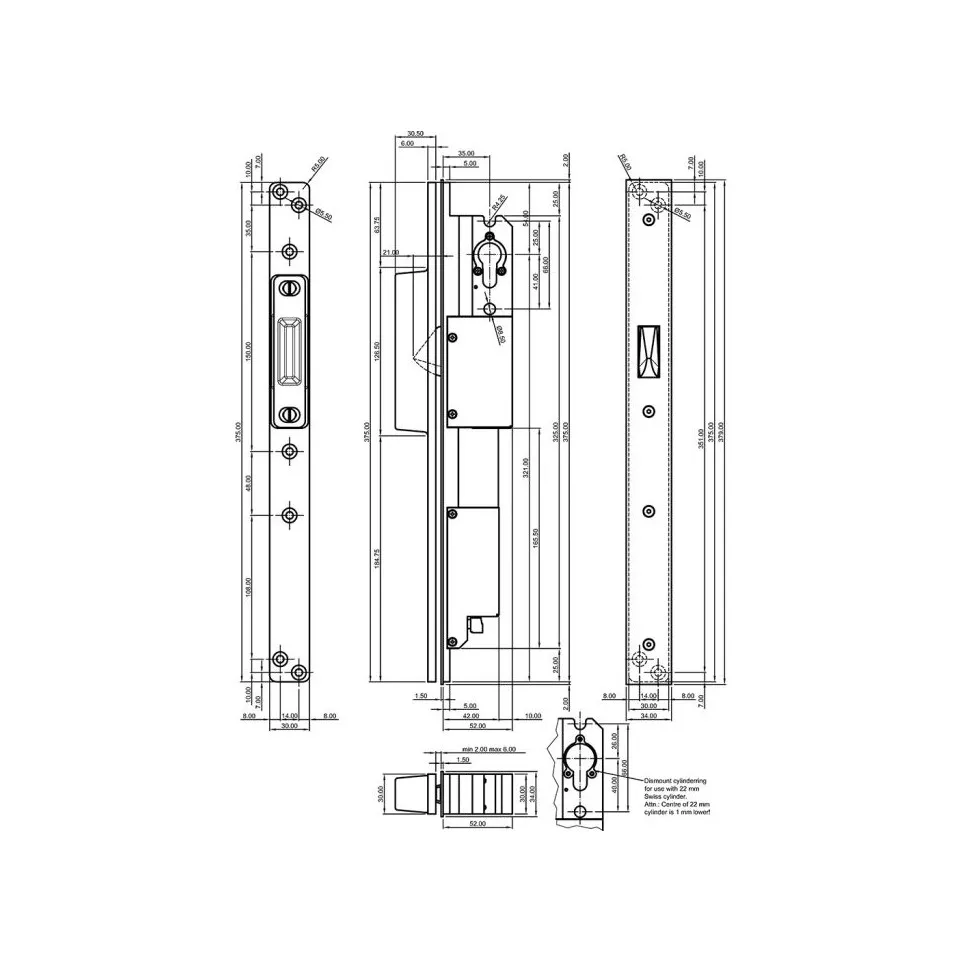 B&B Locks A1 Basic 35 SX Electric...