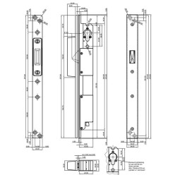 Elektrisch slot BB Locks A1 Basic 25 SA zonder slagplaat - ASP / pce