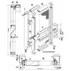 Rubber stootafdichting voor deurinsectengaaselement systeem (zwart) / m