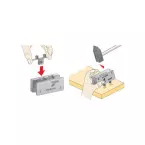 Gabarit à enfoncer Hettich pour fixation avant Multitech 54 / pce