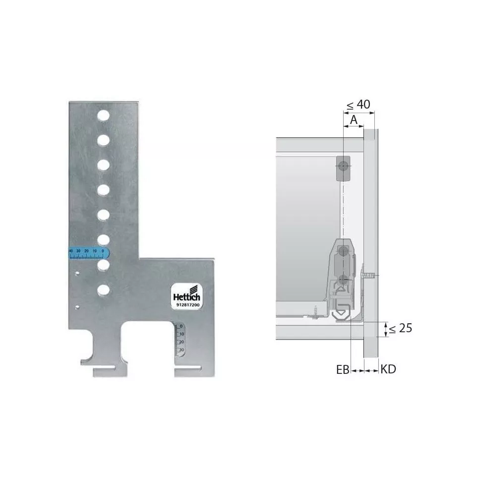 Hettich Practica boormal voor...