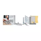 Butée d'angle seule Practica Hettich pour ArciTech et AvanTech YOU / pce