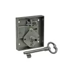 Serrure de meuble 92 rustique clé chiffrée gauche 45mm / pce