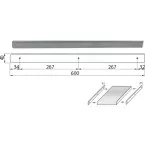 Profil de chant de plan de travail gauche / pce