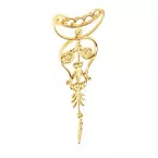 EMPIRE BZ2139 Polished Brass Furniture Decorative Plate 150x55mm per Piece