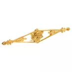 EMPIRE 211T Polished Brass Furniture Mount 40x178mm per Piece