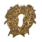 EMPIRE GS1288 Polished Brass Keyhole Escutcheon 53x46mm per Piece