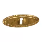 Oval Keyhole Plate 3103.M Brass Horizontal / Pc