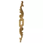 Rozet N1257 messing verticaal 200x24mm links / Pce