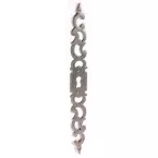 N81 Vertical Iron Keyhole Plate 225x25mm Left / Piece
