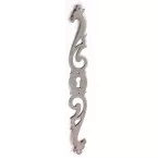 N20 Vertical Iron Keyhole Plate 205x25mm Right Side / Piece