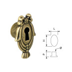 Sleutelrozet medaillon in...