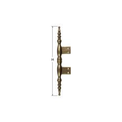 Bronzed Zamak Recessed Hinge Height 170mm per piece