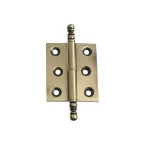 Left Patinated Brass Furniture Hinge No. 4 Vase Shape 50mm / pc