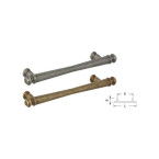 T-greep n°322 96mm messing...