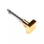 Square Knob DU9096 20x20mm Polished Brass per Piece