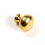 English Style Knob with Rosette DU2003B 20mm Polished Brass / Pc