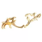 Poignée Louis XV OB128 195x60mm laiton poli / Pce