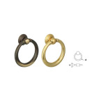 Anneau de meuble en laiton...