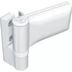 Paumelle KT-EV recouvrement 22-27mm Ral 9001 / pce