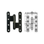 Black Plastic-Coated Hinges...