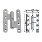 MONIN verzinkt stalen scharnier 110 x 80 Ø15,5, links / pce