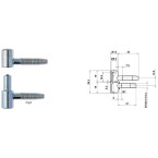 Otlav 030 Male Hinge Pin...