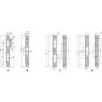 Flat latch plate for...