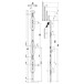 Extension for KFV Mauclaire DO Flush Bolt TSH 100mm Left DIN R / pc