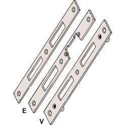 Verstelbare vlakke verzinkte centrale sluitplaat voor aluminium "V" (10,5mm) FSB 8050-573V/31 / pce