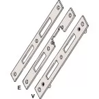 KFV 8050 Central Strike Plate ALU Euronut per piece